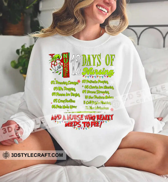 12 Days Of Nursing Hoodie style option 1
