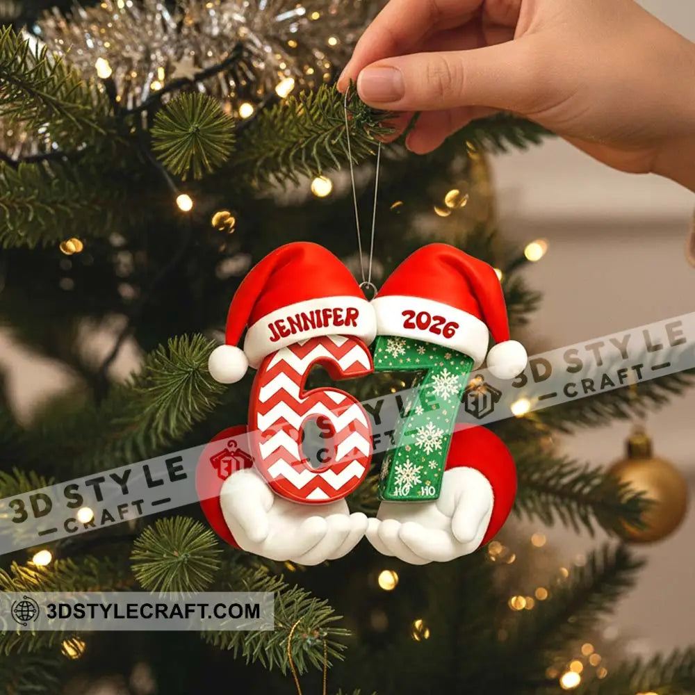 67 Christmas Home Decor Christmas Ornament Personalized Ornament Ornament