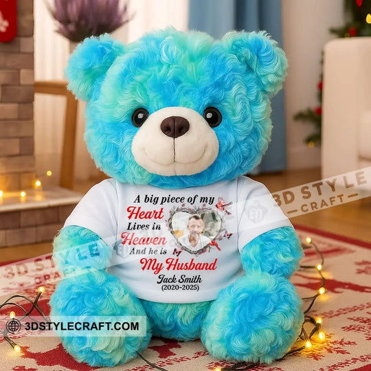 A Big Piece Of My Heart Lives In Heaven Bear, Personalized Teddy Bear Shirt style option 4