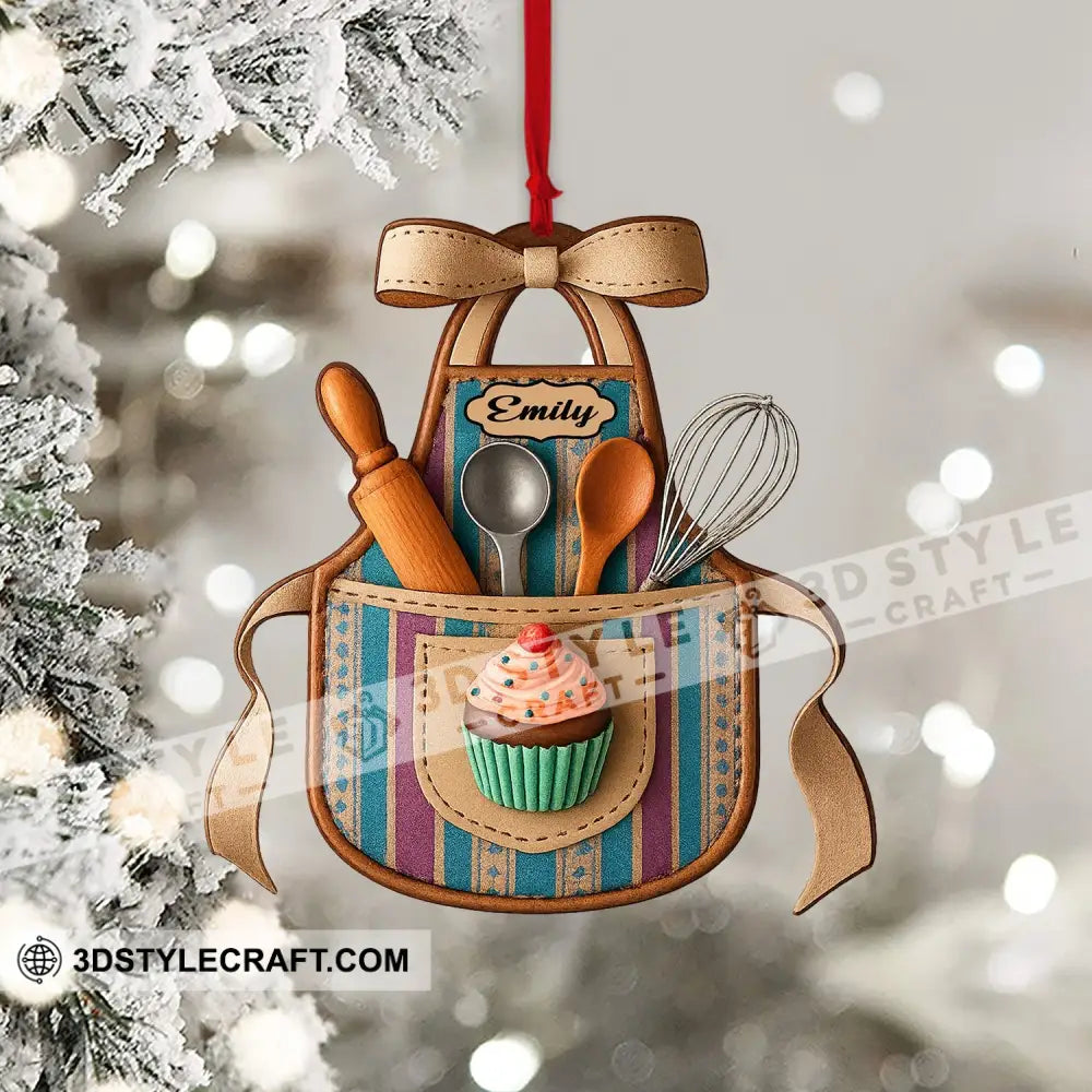 Apron Christmas Home Decor Christmas Ornament Personalized Ornament Ornament