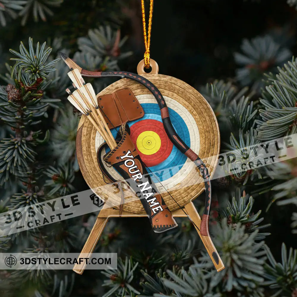 Archery Home Decor Christmas Ornament Personalized Ornament Ornament