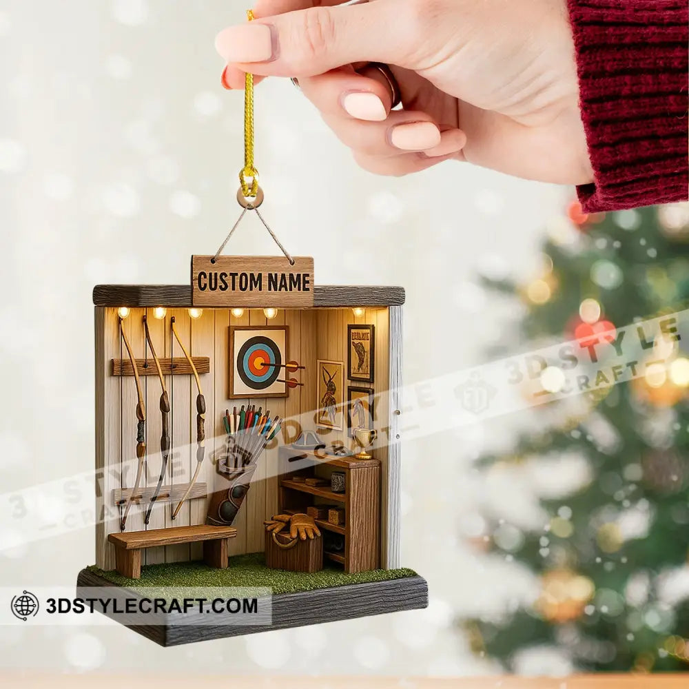 Archery Home Decor Christmas Ornament Personalized Ornament Ornament