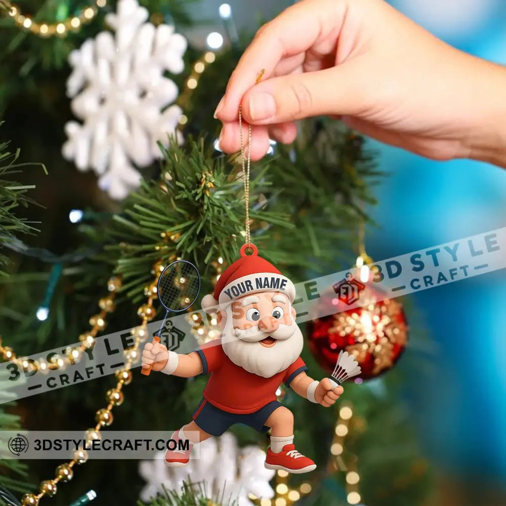 Badminton Home Decor Christmas Ornament Personalized Ornament Ornament