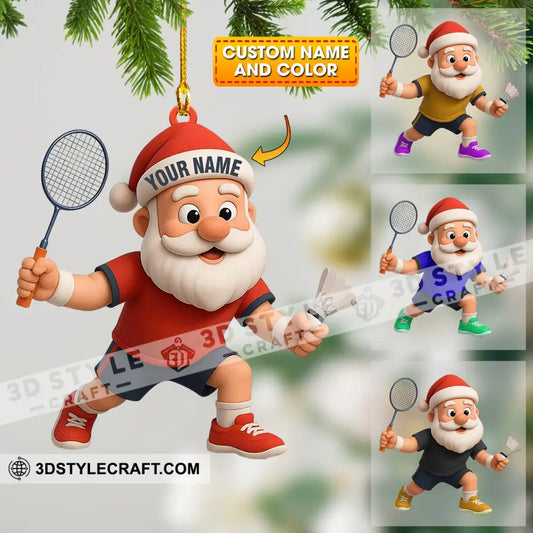 Badminton Home Decor Christmas Ornament Personalized Ornament 3.54’’ / 1 Ornament Ornament