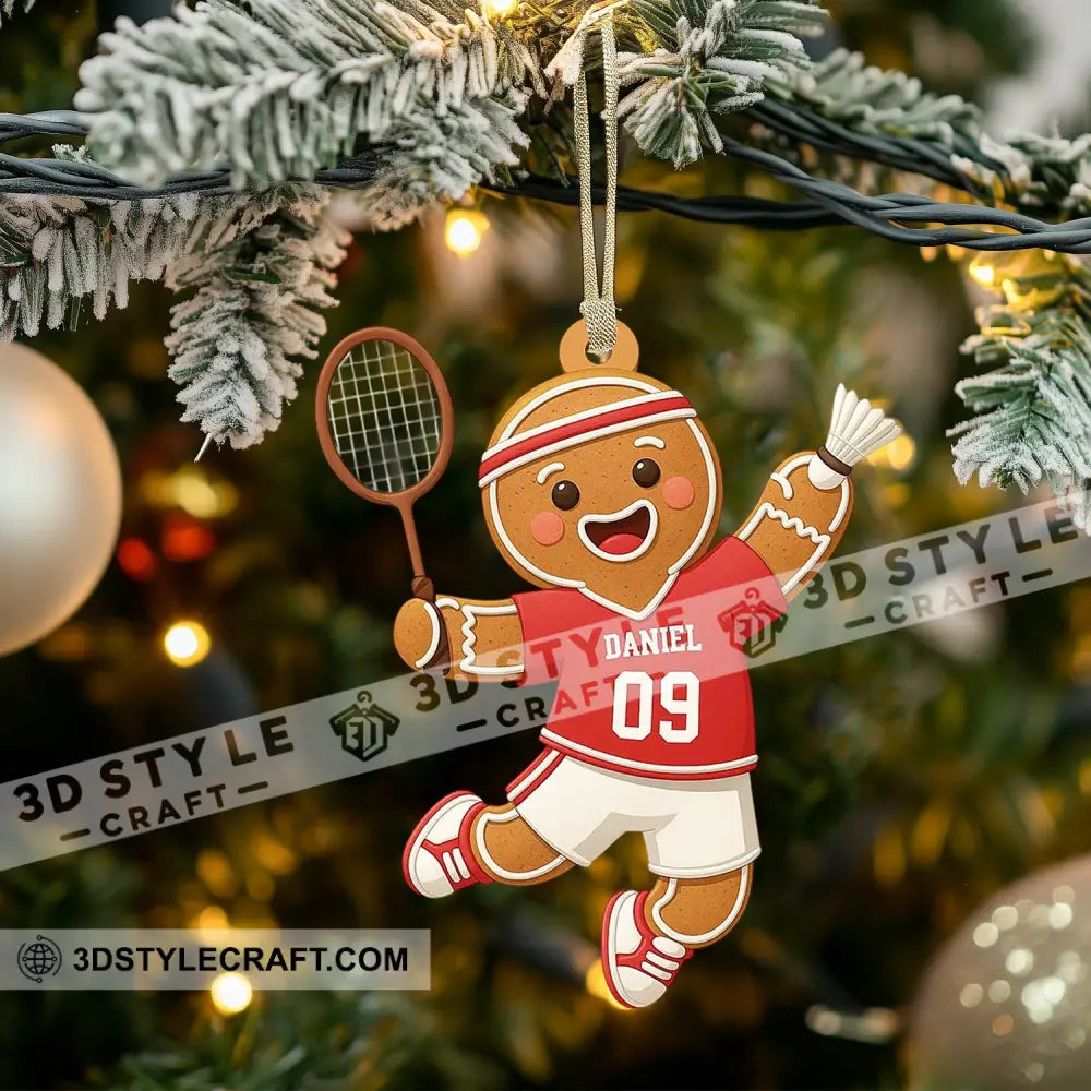 Badminton Home Decor Christmas Ornament Personalized Ornament Ornament
