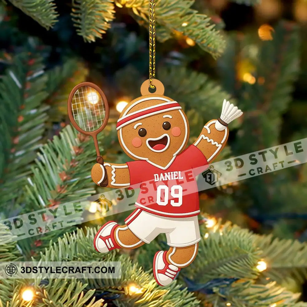 Badminton Home Decor Christmas Ornament Personalized Ornament Ornament