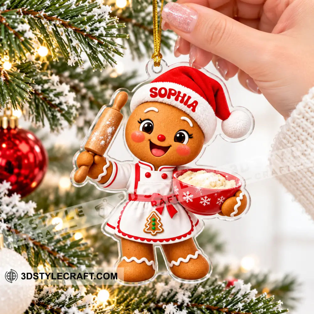 Baker Home Decor Christmas Ornament Personalized Ornament - Ornament