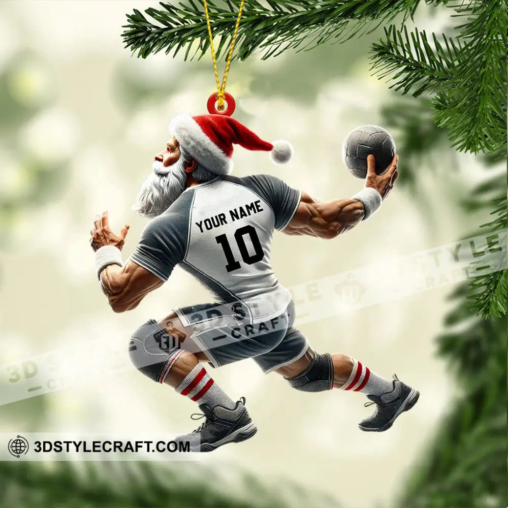 Ball And Santa Home Decor Christmas Ornament Personalized