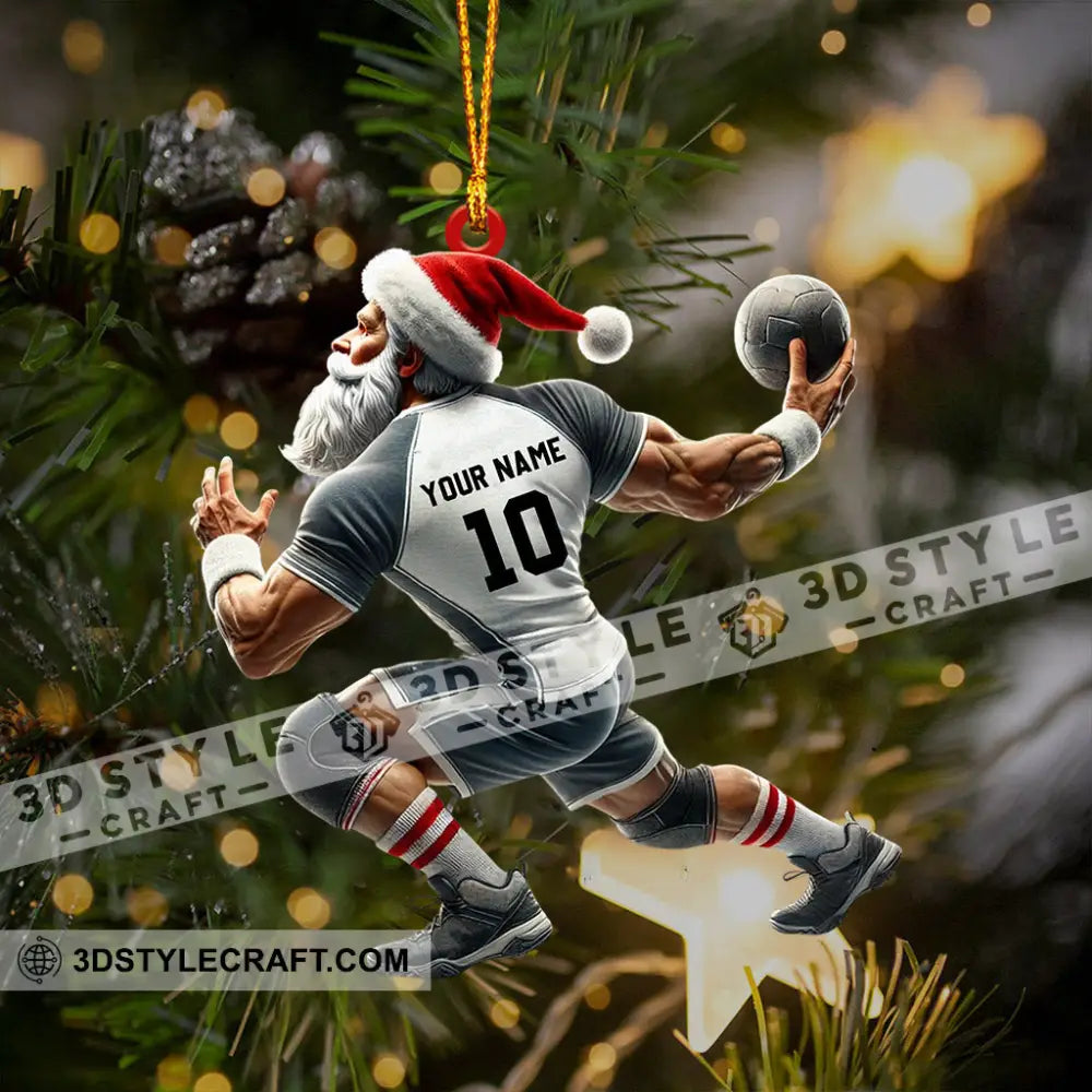 Ball And Santa Home Decor Christmas Ornament Personalized