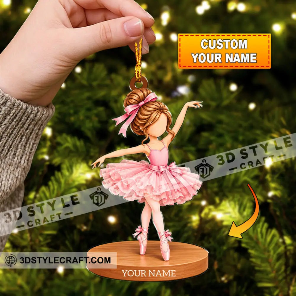 Ballet Home Decor Christmas Ornament Personalized Ornament - 3.54’’ / 1 Ornament - Ornament