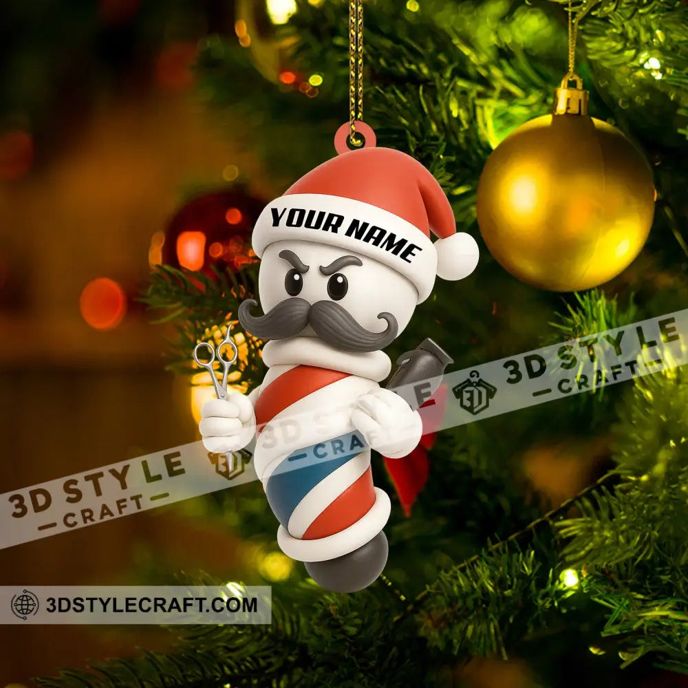 Barber Christmas Home Decor Christmas Ornament Personalized Ornament Ornament
