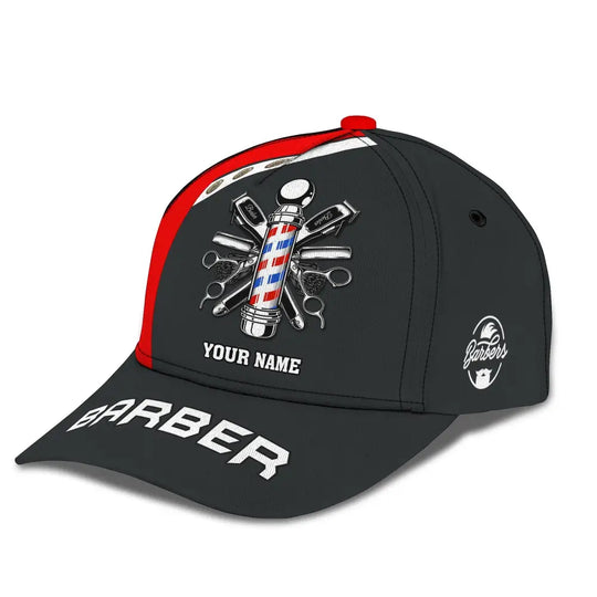 Barber Classic Cap, Hairstylist Hat, Unisex Barber Hat style option 3