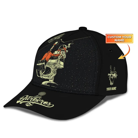 Barber Classic Cap, Hairstylist Hat, Unisex Barber Hat style option 1