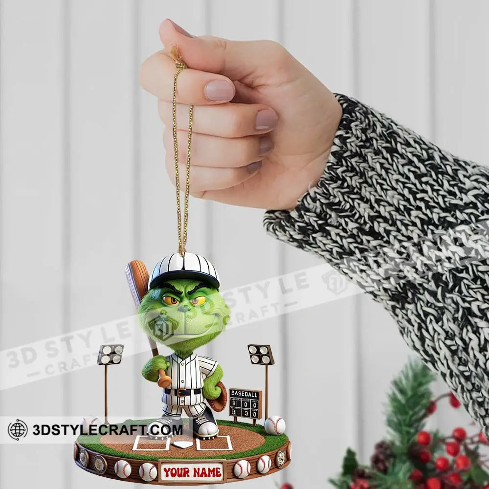 Baseball Player Home Decor Christmas Ornament Personalized Ornament Ornament