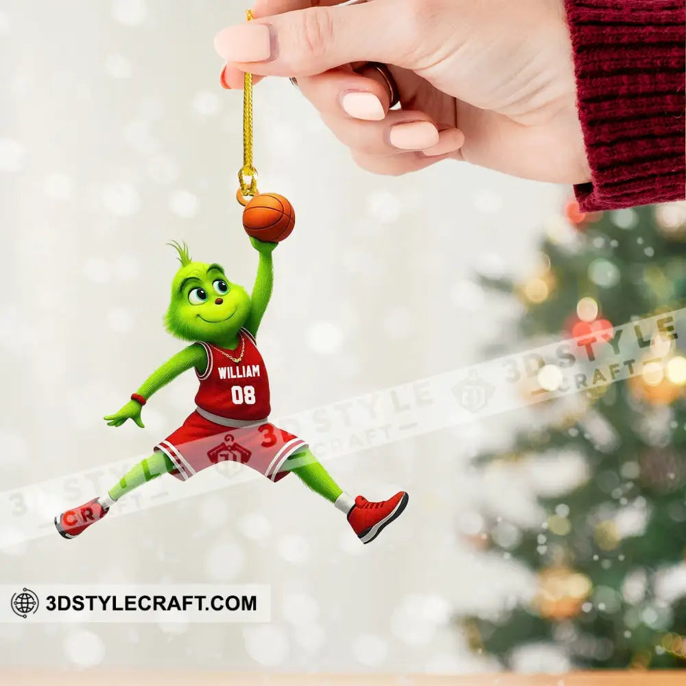 Basketball Home Decor Christmas Ornament Personalized Ornament Ornament