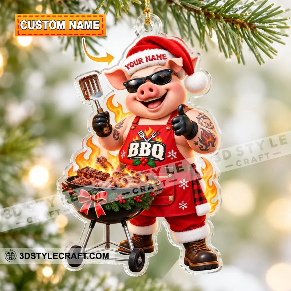 BBQ Home Decor Christmas Ornament Personalized Ornament - 3.54’’ / 1 Ornament - Ornament
