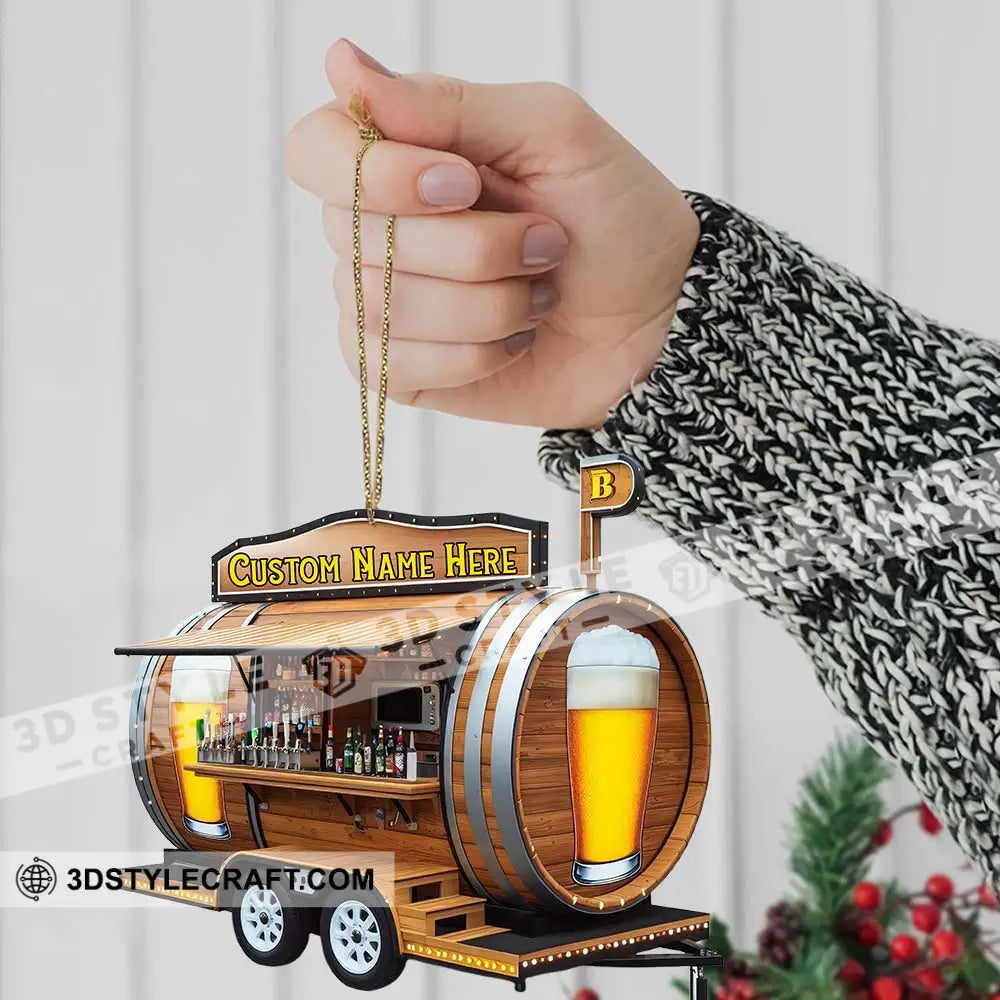 Beer Home Decor Christmas Ornament Personalized Ornament Ornament