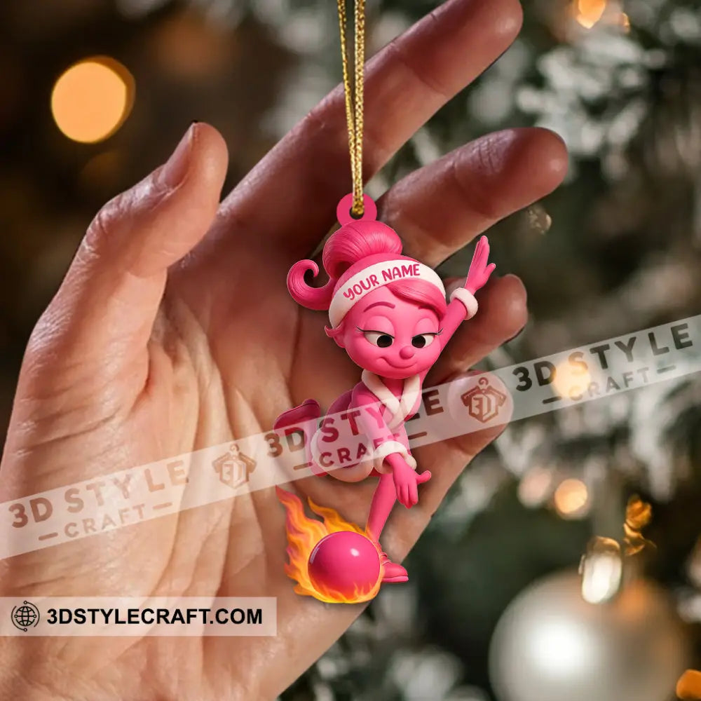 Bowling ELF Home Decor Christmas Ornament Personalized Ornament Ornament