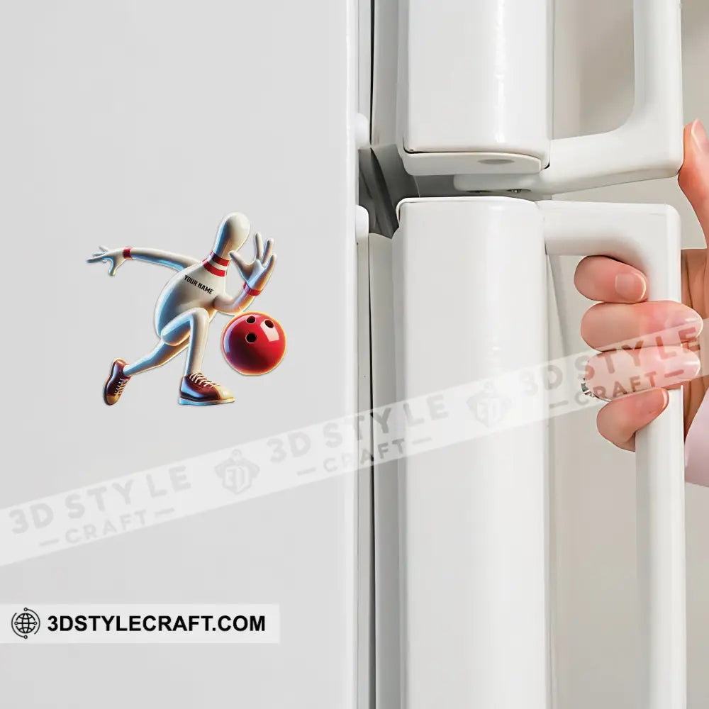 Bowling Fridge Magnet - Personalized