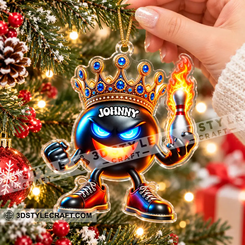 Bowling Home Decor Christmas Ornament Personalized Ornament - Ornament