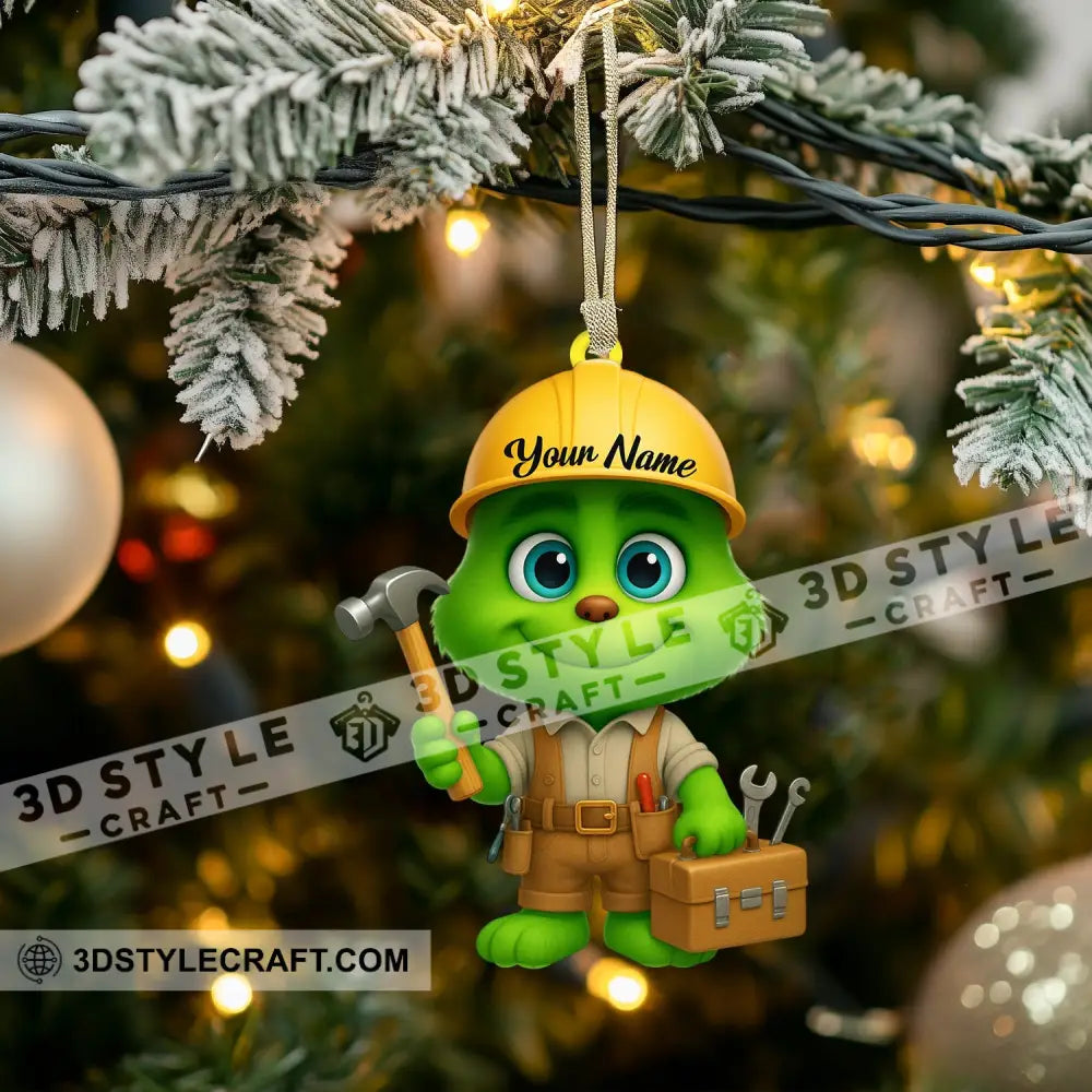 Builder Home Decor Christmas Ornament Personalized Ornament Ornament