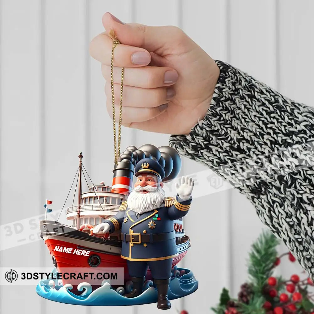 Captain Home Decor Christmas Ornament Personalized Ornament Ornament