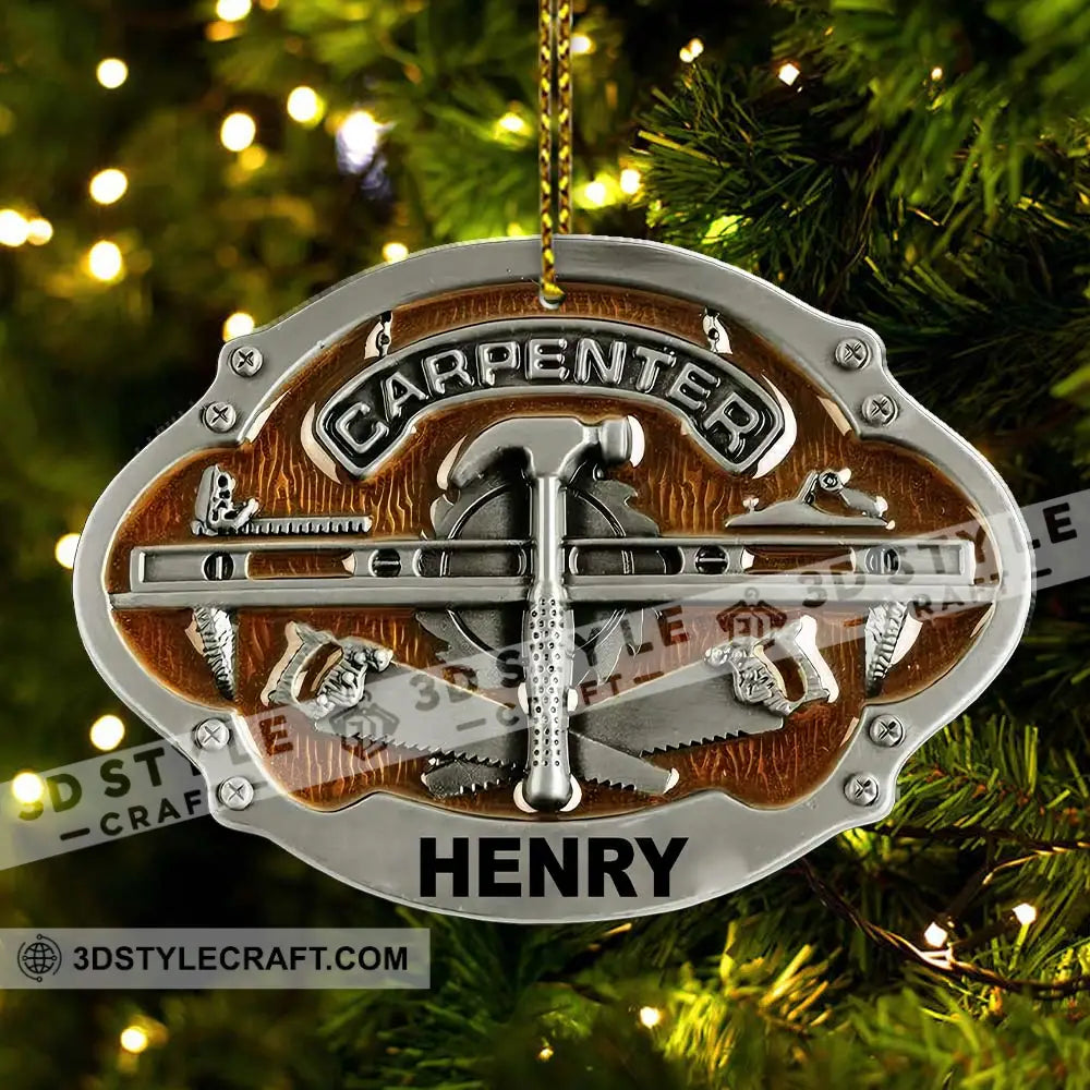 Carpenter Home Decor Christmas Ornament Personalized Ornament Ornament