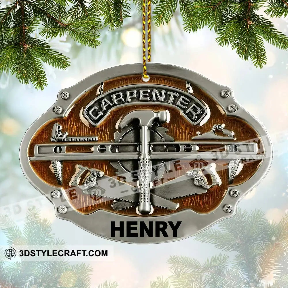 Carpenter Home Decor Christmas Ornament Personalized Ornament Ornament