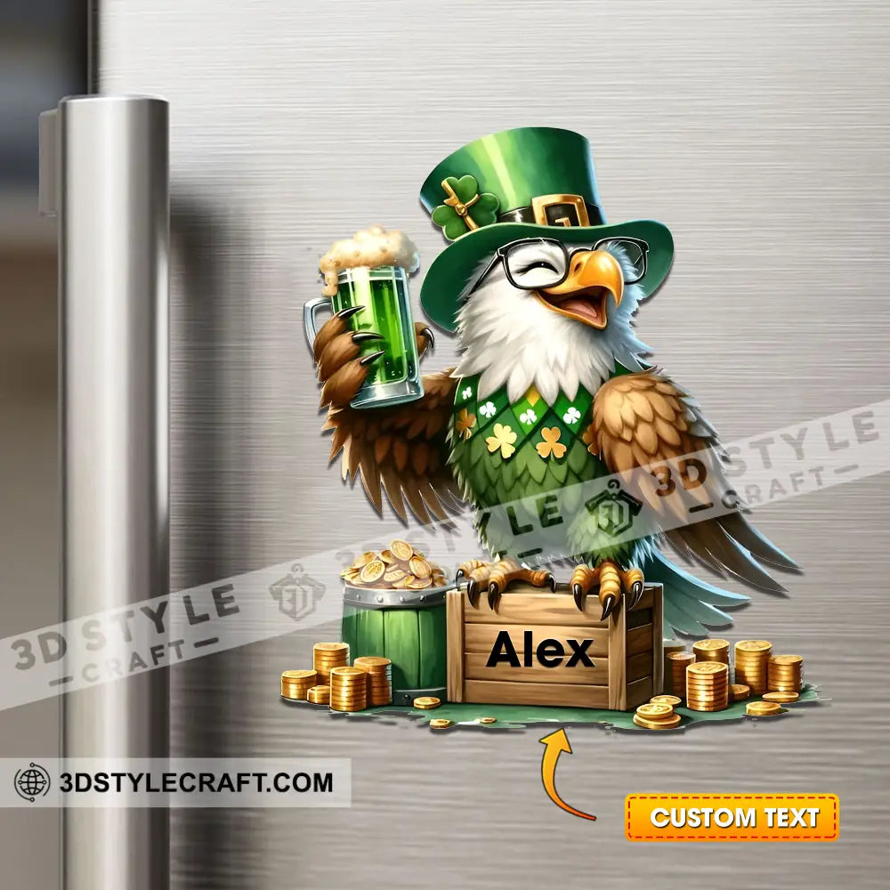 Cheer Patrick’s Day Fridge Magnet - Personalized 3.54’’ / 1 Piece