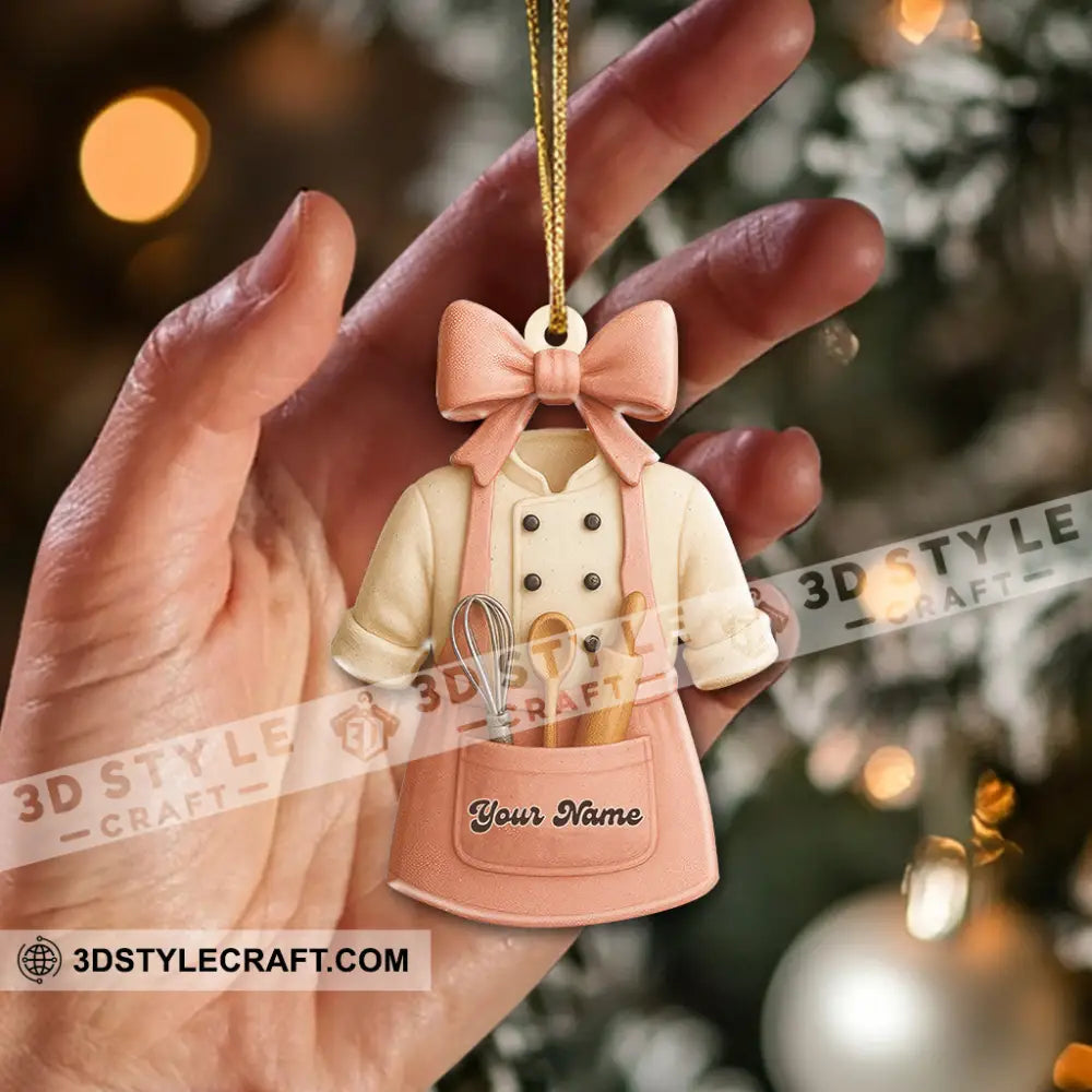 Christmas Baker Home Decor Christmas Ornament Personalized Ornament Ornament