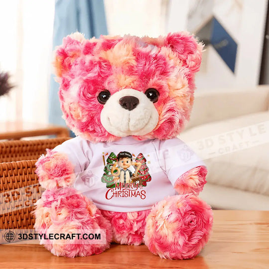 Christmas Baseball Boy, Personalized Teddy Bear Shirt style option 4
