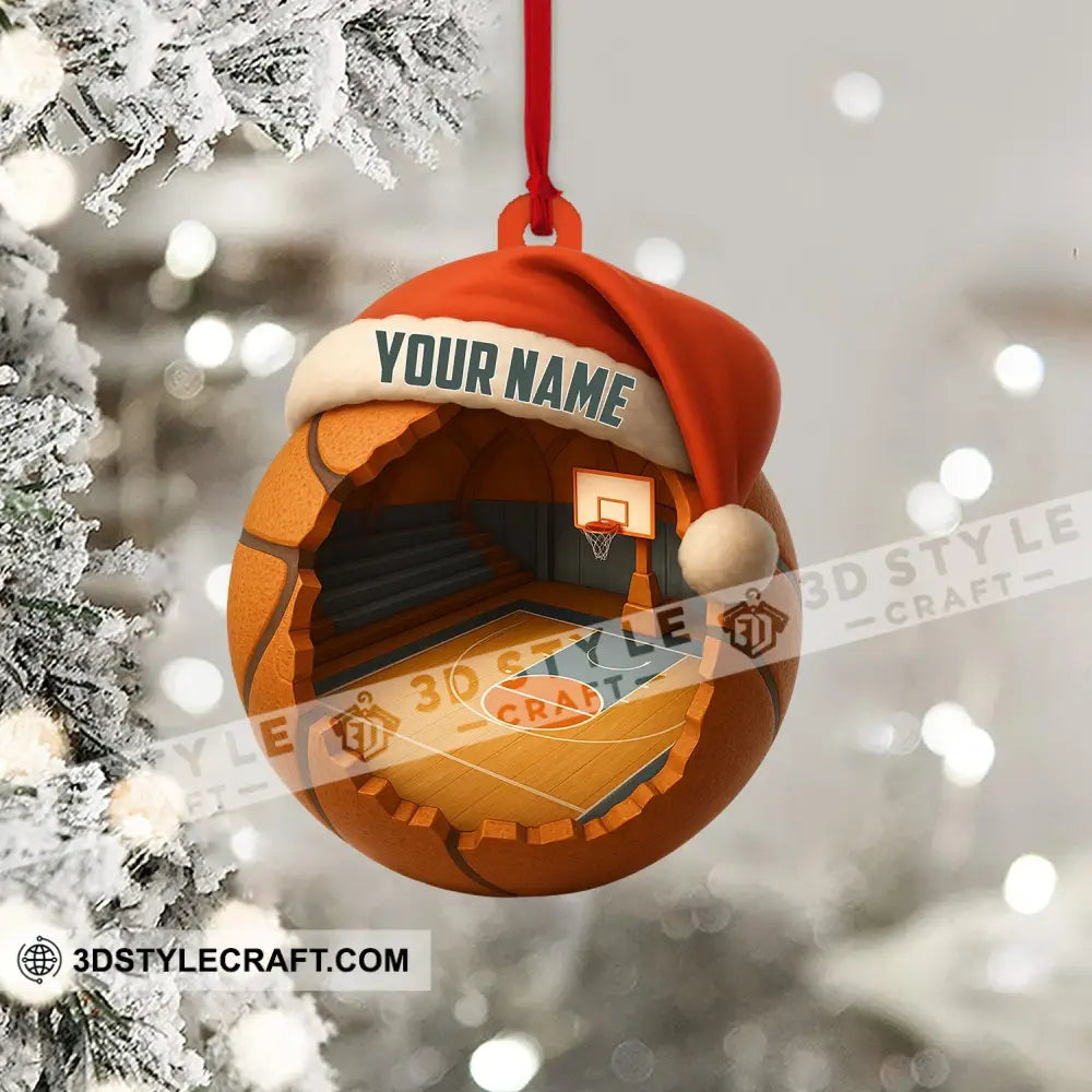 Christmas Basketball Lover Home Decor Christmas Ornament Personalized Ornament Ornament
