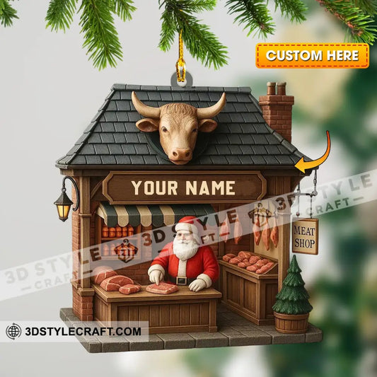 Christmas Beef Home Decor Christmas Ornament Personalized Ornament 3.54’’ / 1 Ornament Ornament