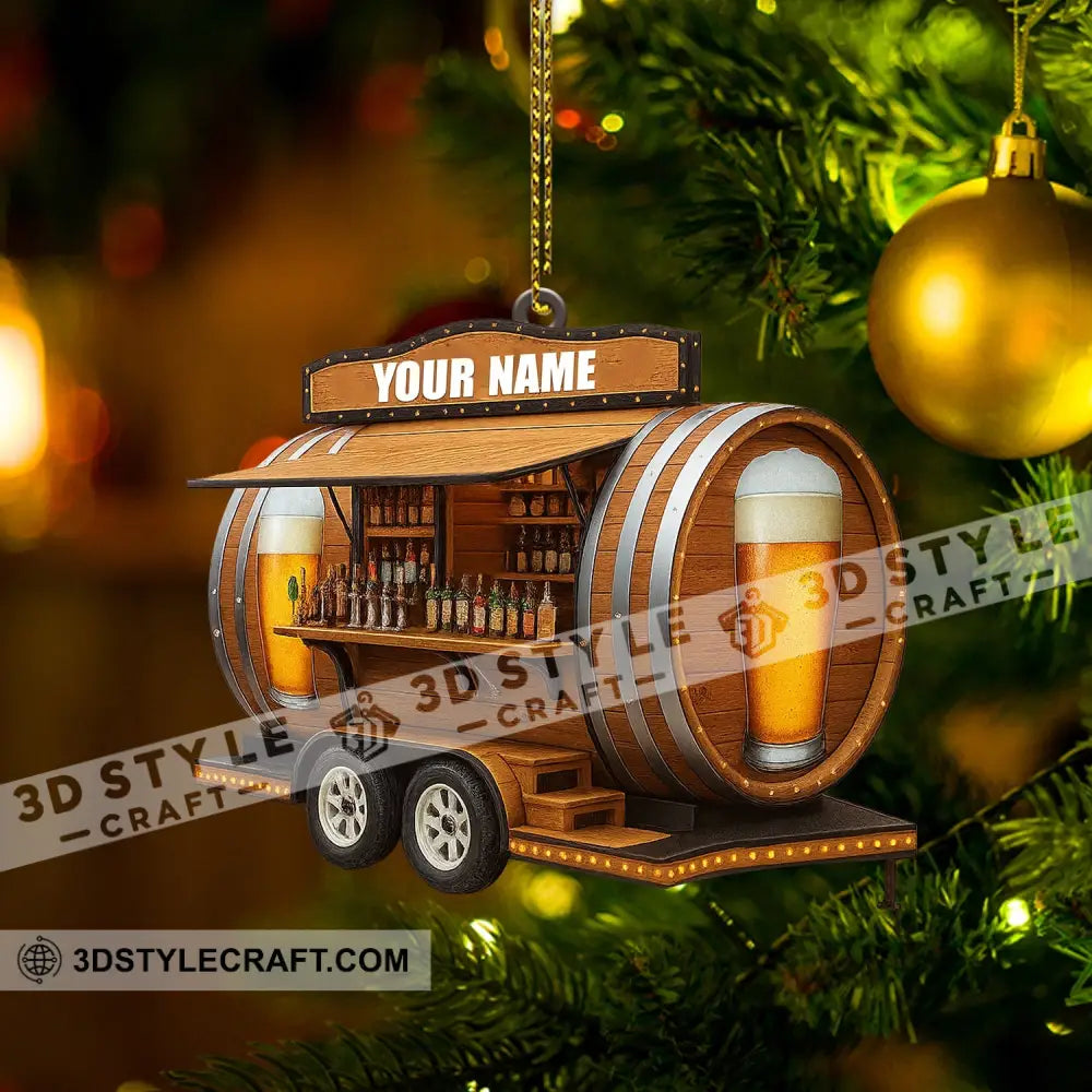 Christmas Beer Shop Home Decor Christmas Ornament Personalized Ornament Ornament