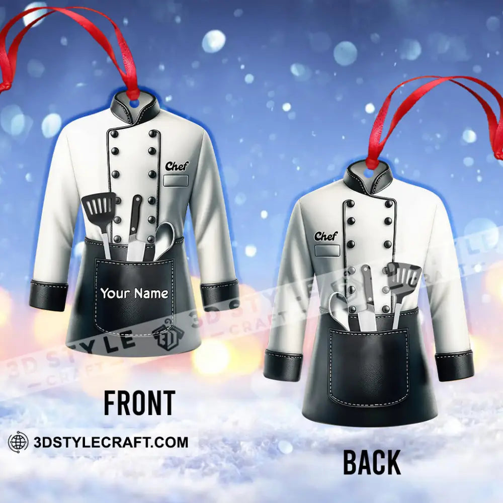 Christmas Chef Home Decor Christmas Ornament Personalized Ornament Ornament