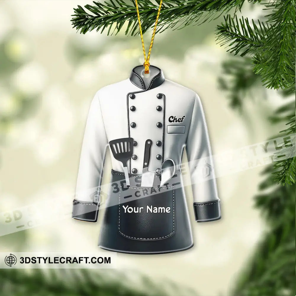 Christmas Chef Home Decor Christmas Ornament Personalized Ornament Ornament