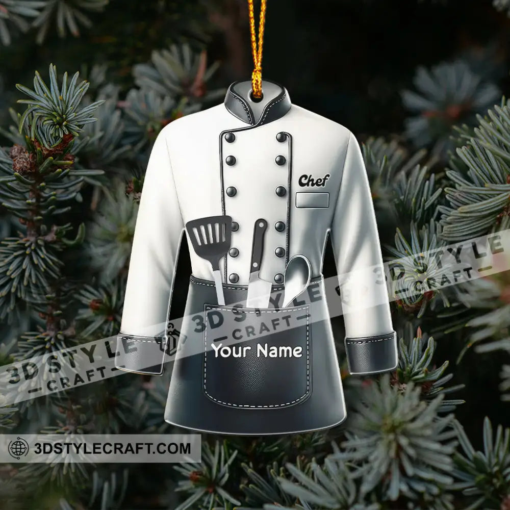 Christmas Chef Home Decor Christmas Ornament Personalized Ornament Ornament