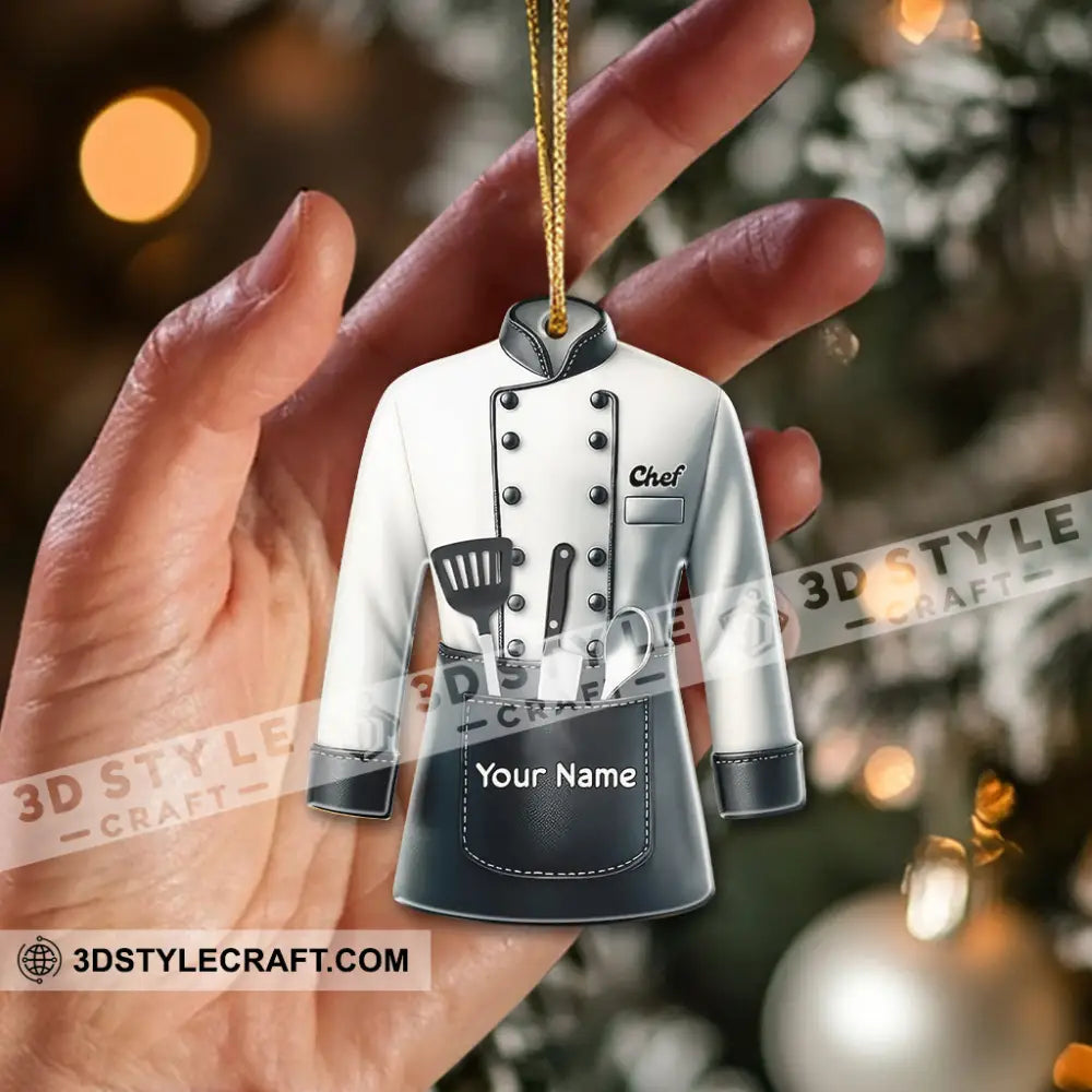 Christmas Chef Home Decor Christmas Ornament Personalized Ornament Ornament
