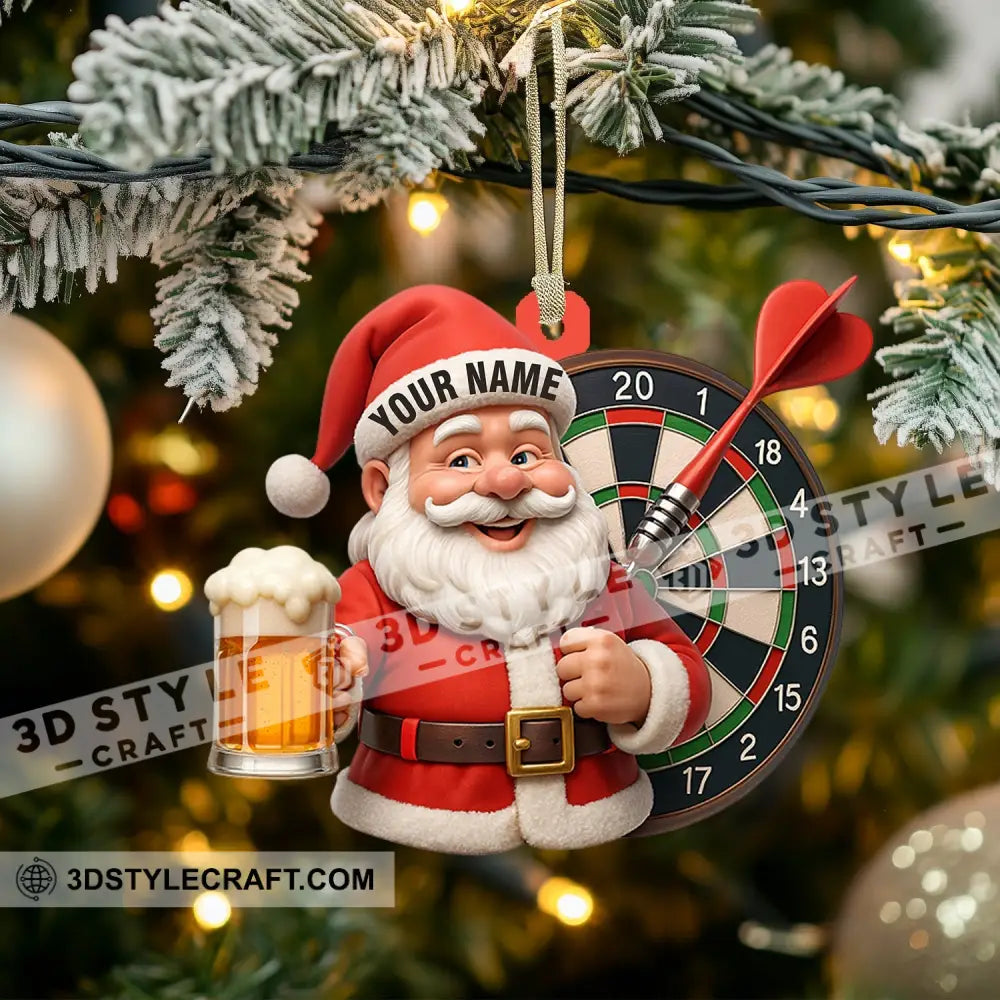 Christmas Darts And Beer Lover Home Decor Christmas Ornament Personalized Ornament Ornament