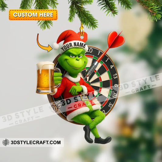 Christmas Darts Lover Home Decor Christmas Ornament Personalized Ornament 3.54’’ / 1 Ornament Ornament