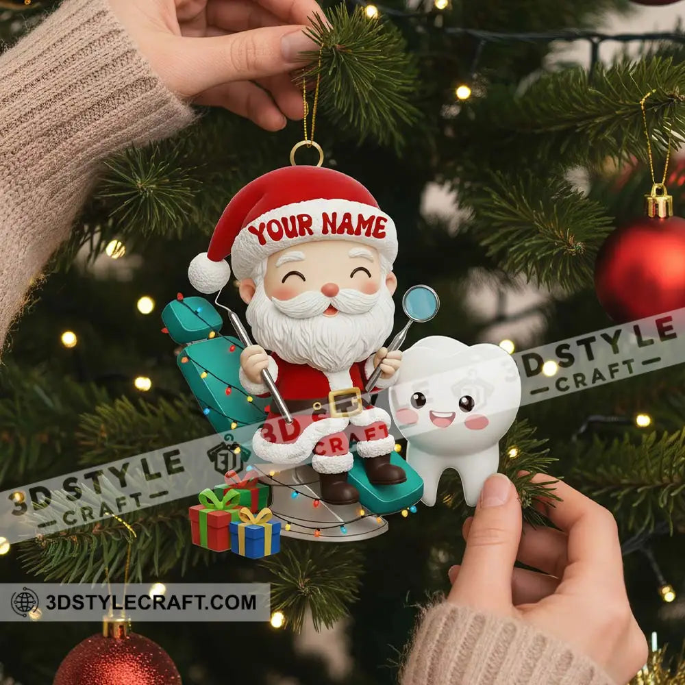 Christmas Dentist Home Decor Christmas Ornament Personalized Ornament Ornament