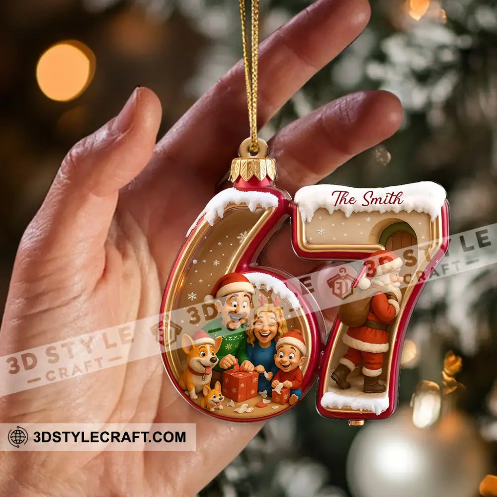 Christmas Funny 67 Meme Gifts Home Decor Christmas Ornament Personalized Ornament Ornament