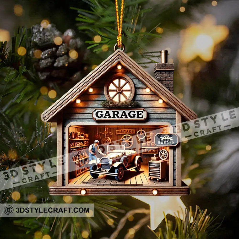 Christmas Garage Home Decor Ornament Personalized