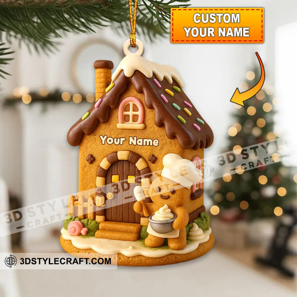 Christmas Gingerbread Home Decor Christmas Ornament Personalized Ornament 3.54’’ / 1 Ornament Ornament