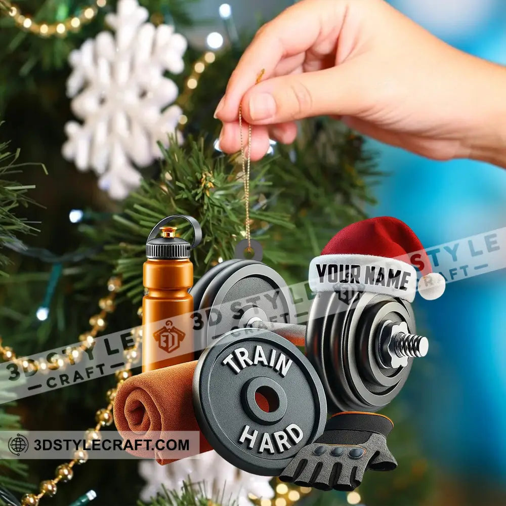 Christmas Gym Lover Home Decor Christmas Ornament Personalized Ornament Ornament