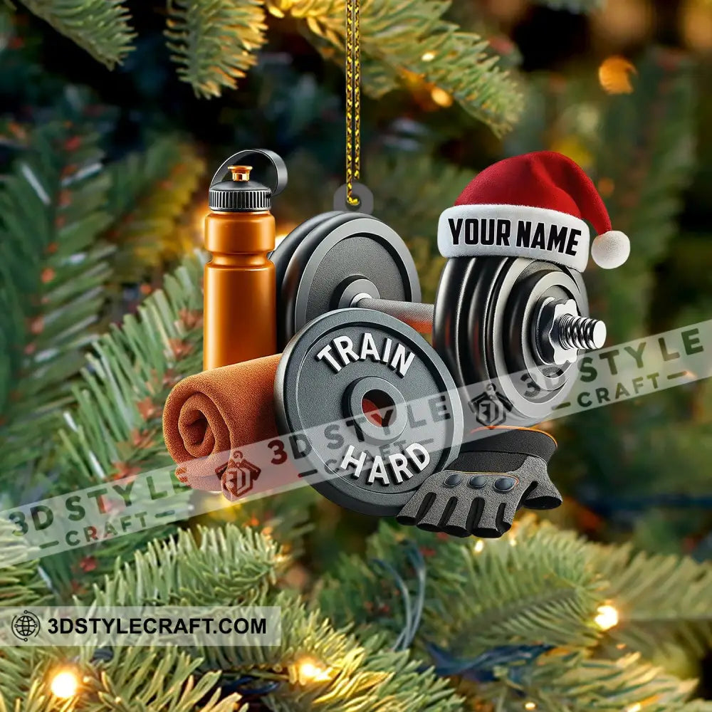 Christmas Gym Lover Home Decor Christmas Ornament Personalized Ornament Ornament