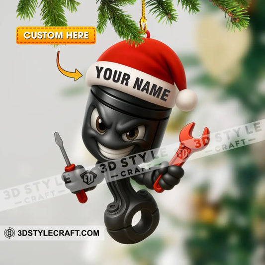 Christmas Mechanic Home Decor Christmas Ornament Personalized Ornament 3.54’’ / 1 Ornament Ornament