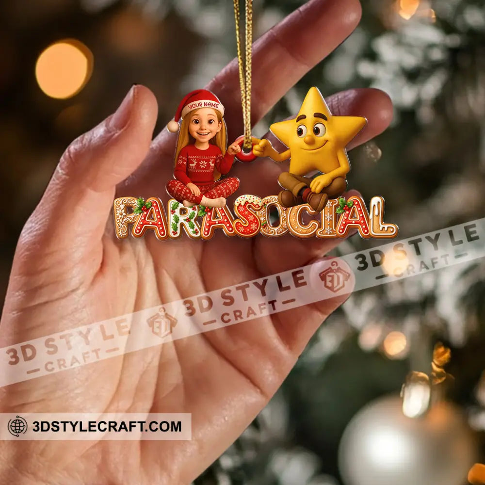Christmas Photo And Name Home Decor Christmas Ornament Personalized Ornament Ornament