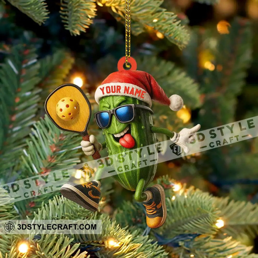 Christmas Pickleball Home Decor Christmas Ornament Personalized Ornament Ornament