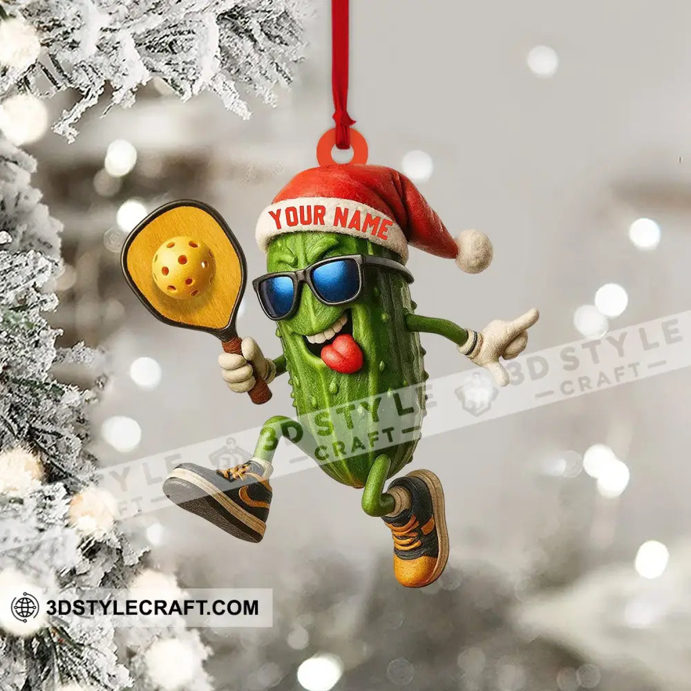Christmas Pickleball Home Decor Christmas Ornament Personalized Ornament Ornament